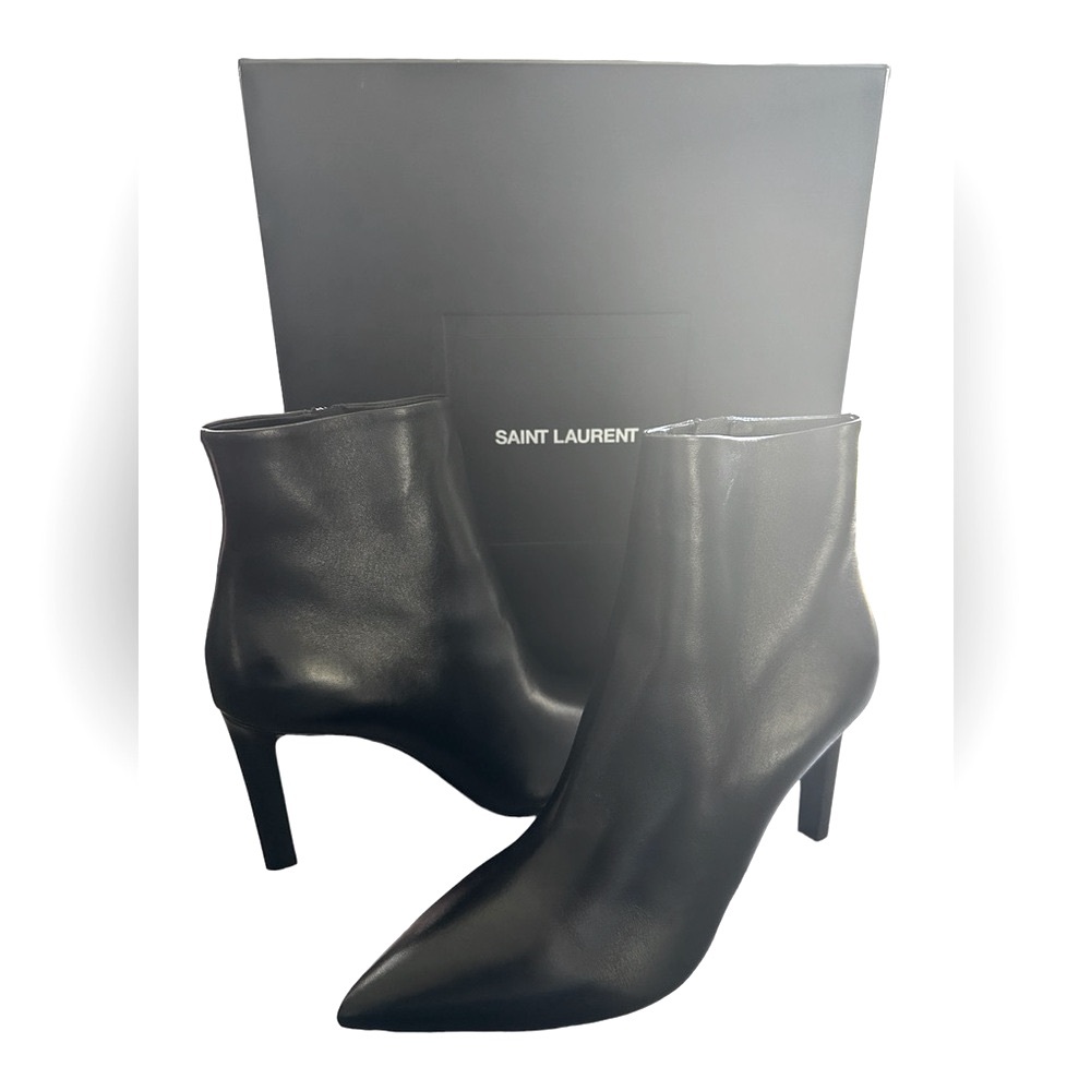 SAINT LAURENT Katie Boots – Luxury Designer Ankle Boots - Footwear - Picture 3 of 10